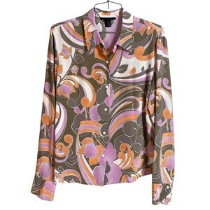 Vintage Silk Retro Blouse